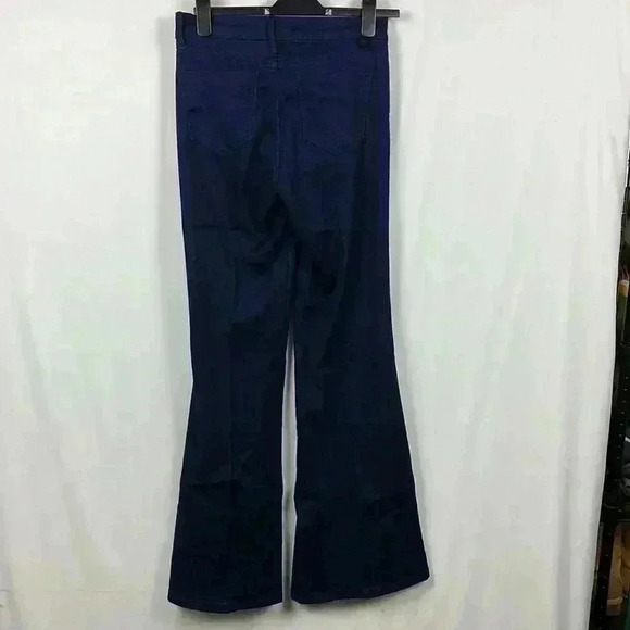 Fade to Blue Women’s Flare Jeans Dark Wash 6 Pockets  Button/Fly Front Trendy - Picture 5 of 11